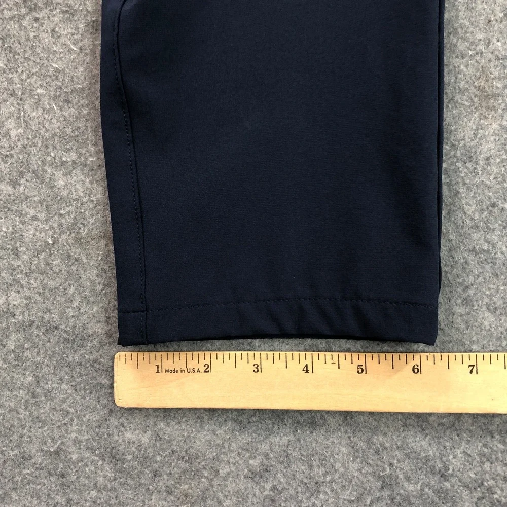 Mizzen+Main Mens Helmsman Pants 32x34 Navy Blue Slim Fit Performance Chino Golf